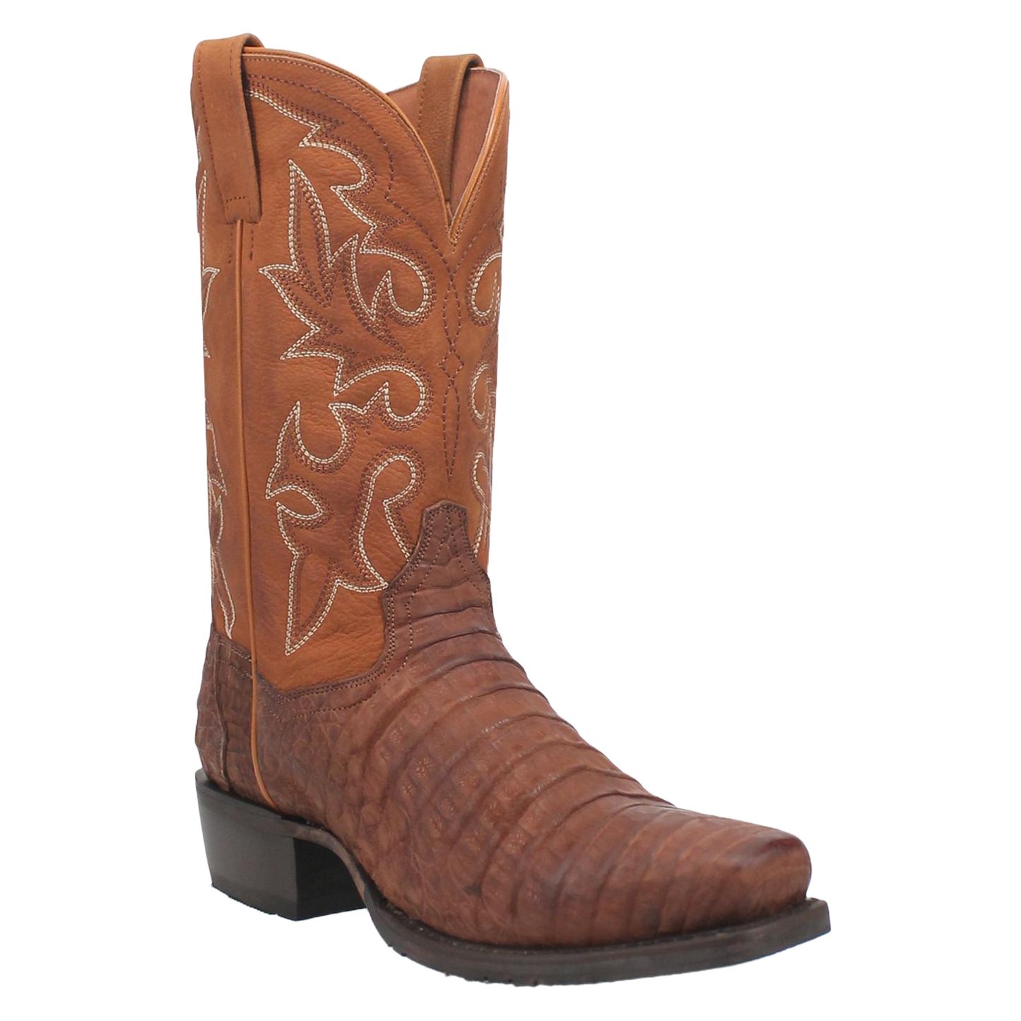 Dan Post Men s Delray Bay Apache Caiman Tan Exotic Western Boots DP80