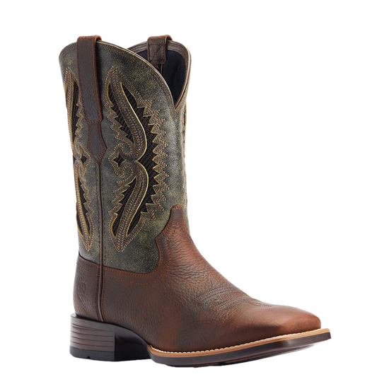 Ariat® Men's Rowder VentTEK™ 360° Rowdy Rust & Forest Green Western Boots 10044478