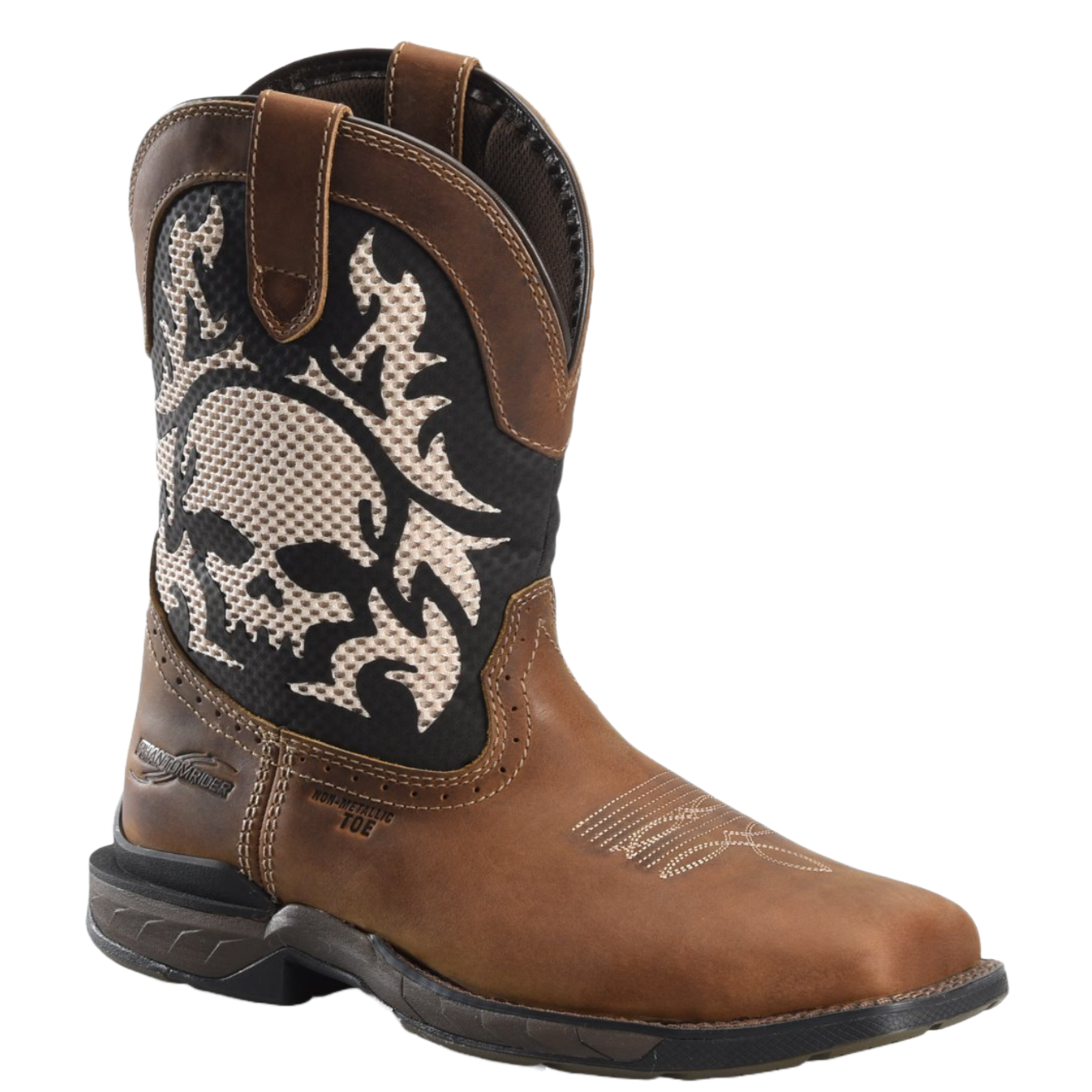 Double H® Men's 11" Composite Toe Roper Witness Brown & Black Boots DH5388