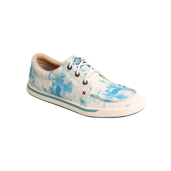 Load image into Gallery viewer, Twisted X Ladies Blue Tie-Dye Kicks Slip-on Shoes WCA0038
