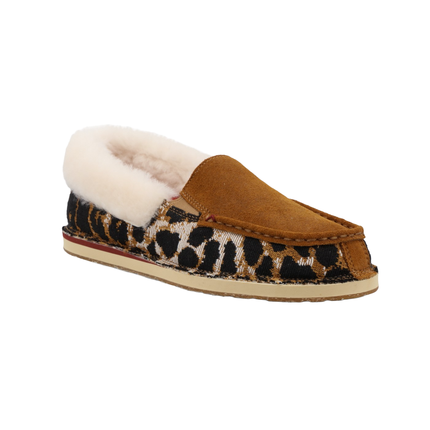 Twisted X Ladies Loafer Tan & Cheetah Slip-On  Shoes WCL0015