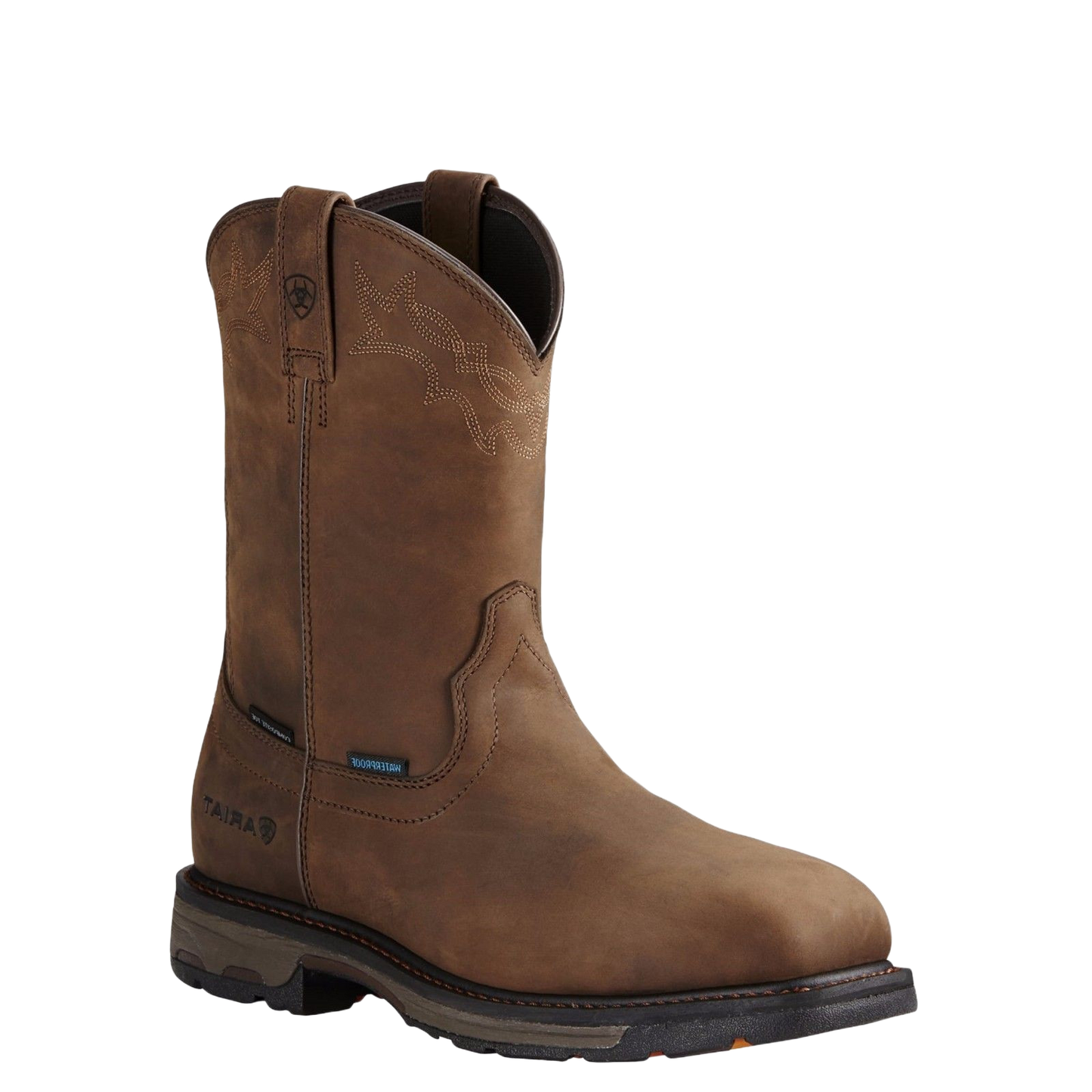 Ariat Men s Workhog Square Composite Toe H2O Brown Work Boot 10020092