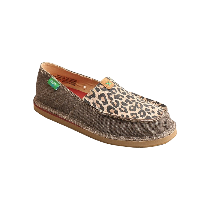 Twisted X Ladies Slip-On Leopard Loafer Shoes WCL0001