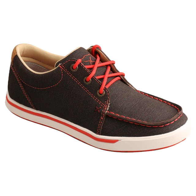 Twisted X Ladies Black & Grenadine Kick Shoes WCA0042