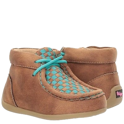 Blazin Roxx Children's Cassidy Brown & Teal Moccasins 4441102
