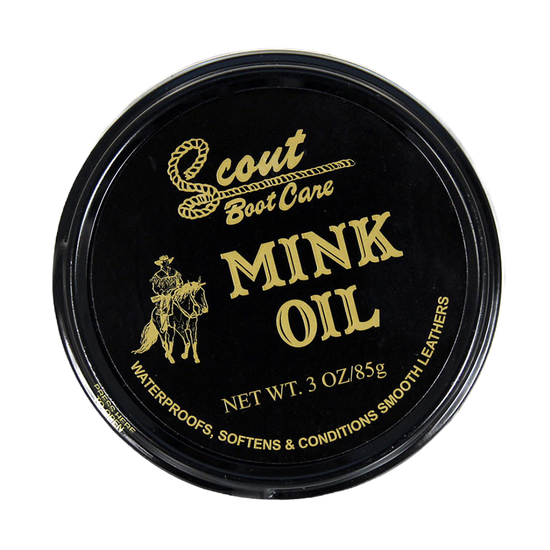 Scout Leather Boot Care Mink Oil 3oz Tub 03984