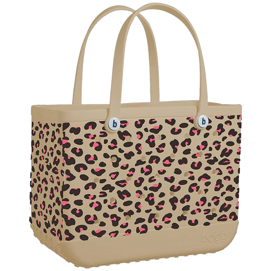 Bogg Bag Wild Child PINK Leopard Original Tote Bag 26OB-LEOP