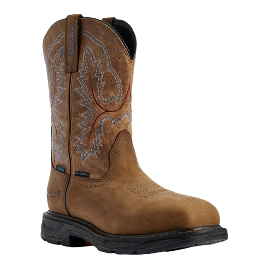 Ariat Men's WorkHog XT Brown H2O Carbon Toe Work Boots 10031483