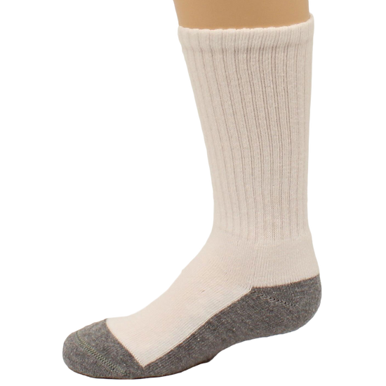 Boot Doctor Children's Grey & White Tall Crew Socks 0499505