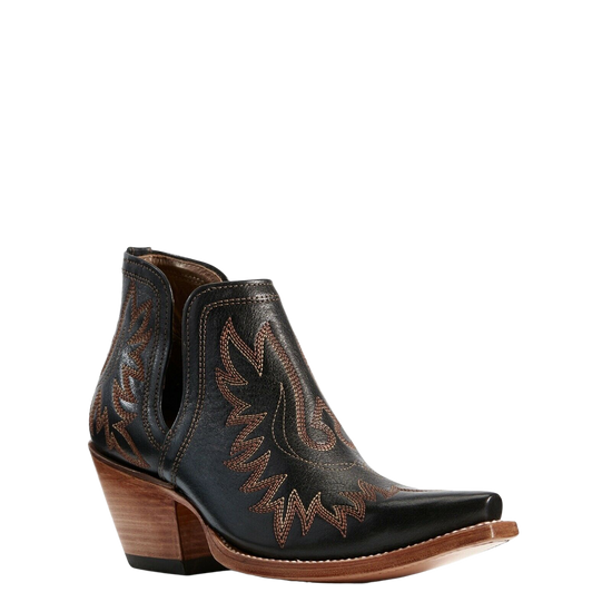 Ariat® Ladies Dixon Brooklyn Black Western Ankle Boots 10029653