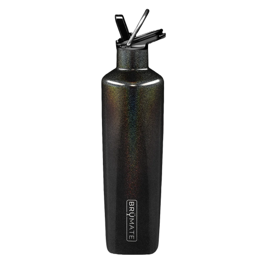Brümate Glitter Charcoal ReHydration Bottle 25 oz RH25GB