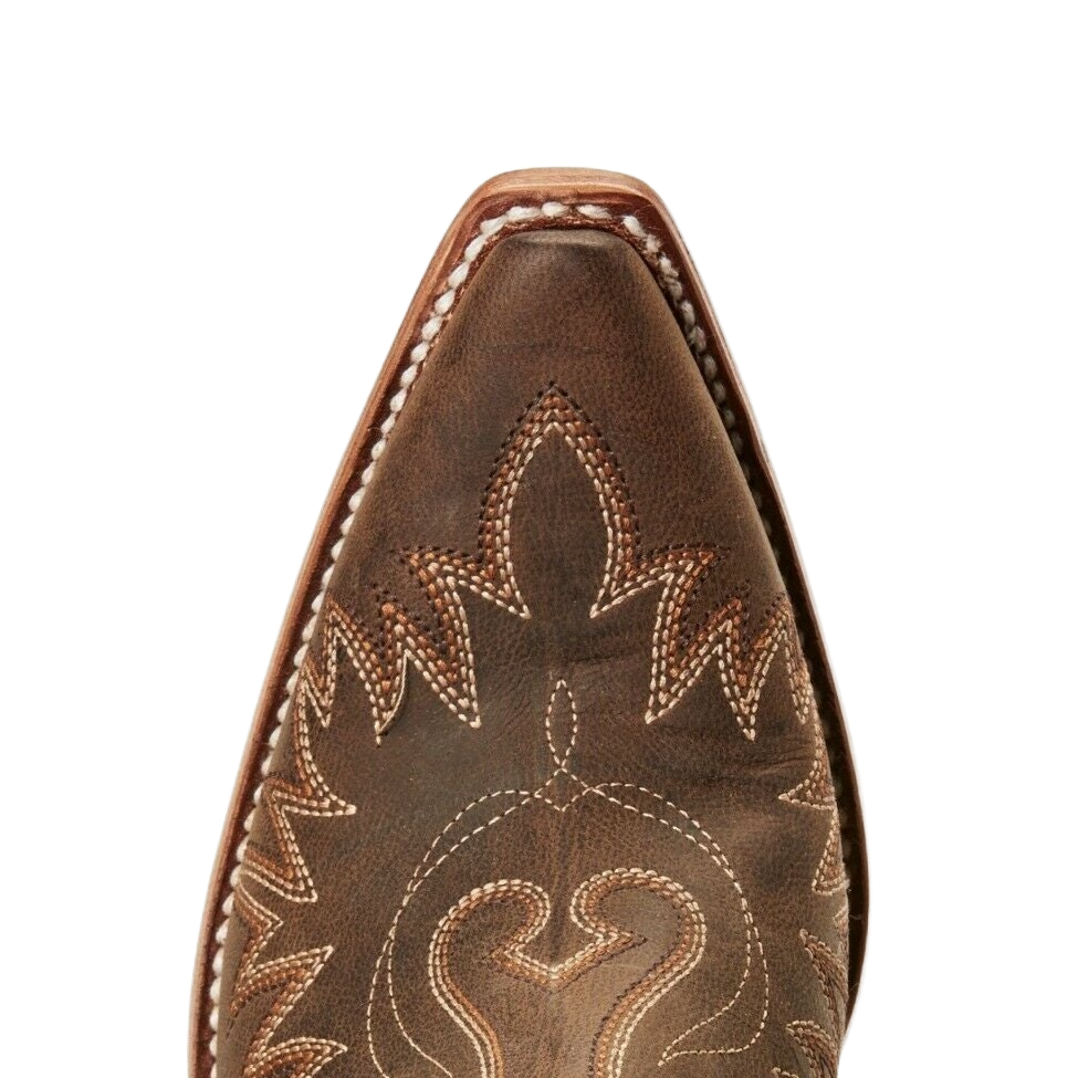 Ariat Ladies Dixon Weathered Brown Western Ankle Boots 10027282