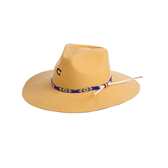 Charlie 1 Horse Mustard Gypsy Felt Hat CWGYPS-4036DJ