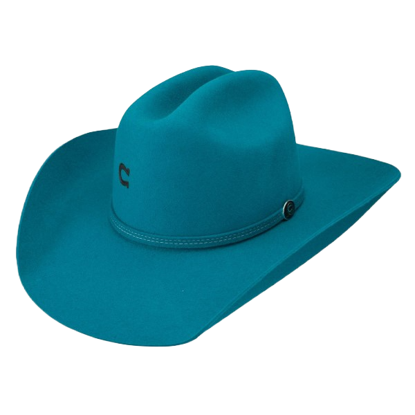 Charlie 1 Horse Dime Store Cowgirl Turquoise Felt Hat CWDSCG-7240TQ