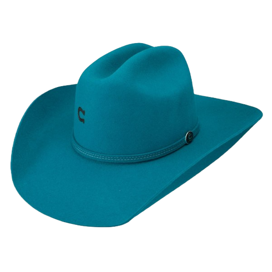 Charlie 1 Horse Dime Store Cowgirl Turquoise Felt Hat CWDSCG-7240TQ
