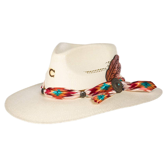 Charlie 1 Horse Navajo Natural Straw With Concho Hat CSNVJO-343681