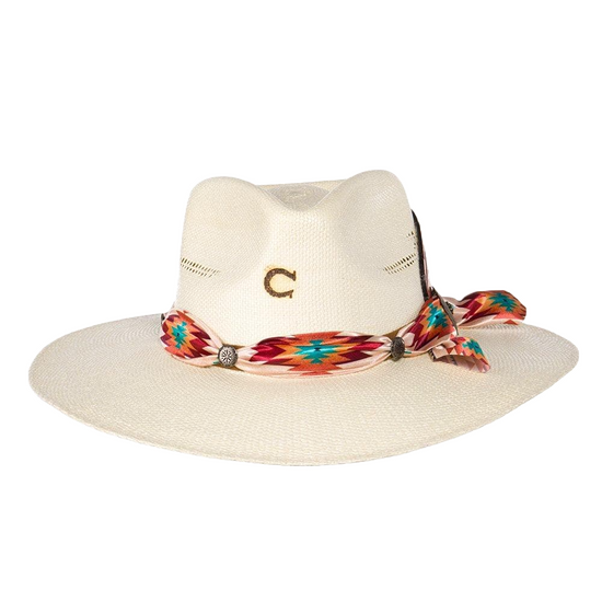 Charlie 1 Horse Navajo Natural Straw With Concho Hat CSNVJO-343681