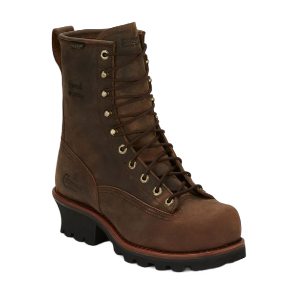 Chippewa Men s Paladin Waterproof Steel Toe Brown Logger Boots 73101