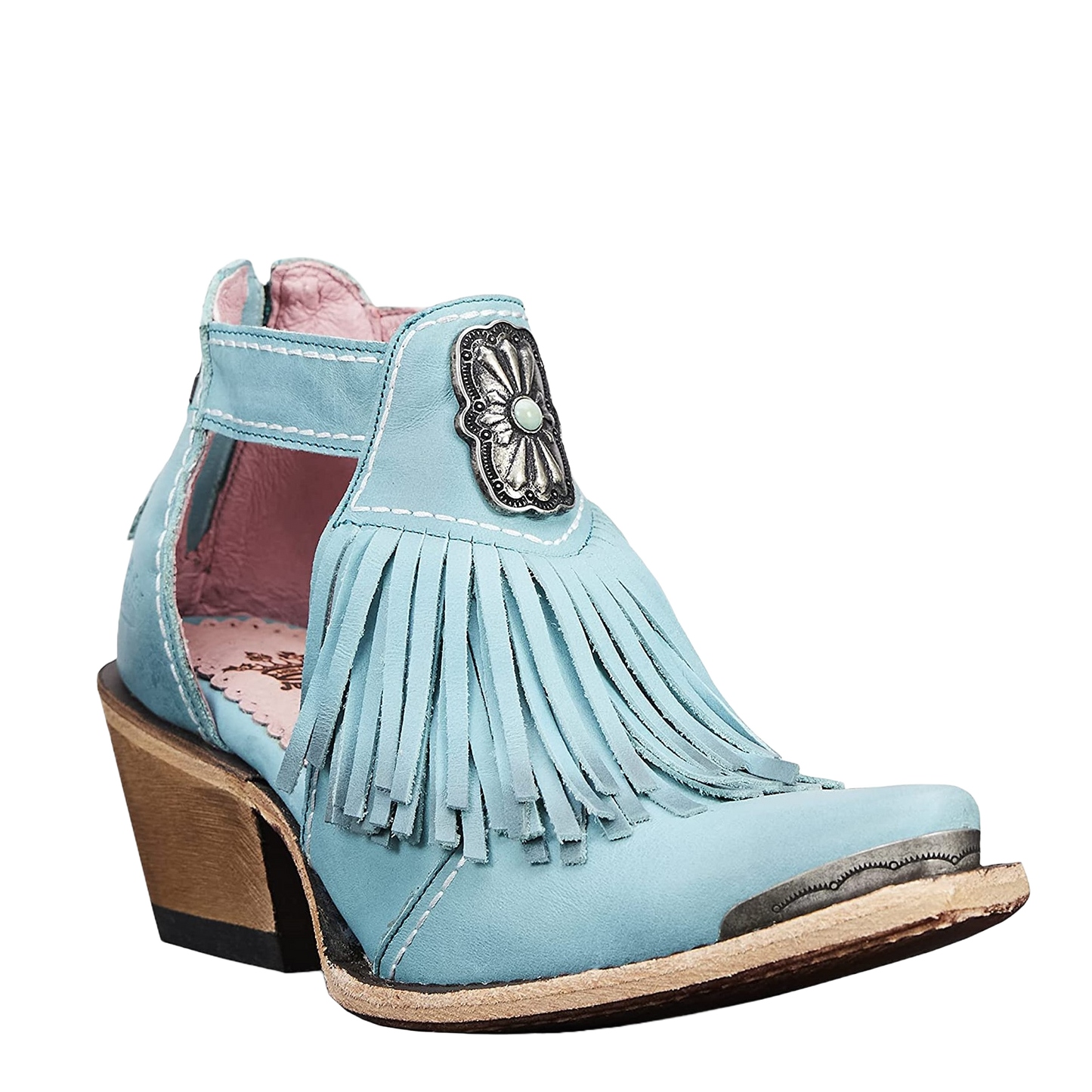 Junk Gypsy By Lane Ladies Kiss Me At Midnight Turquoise Booties JG0066C