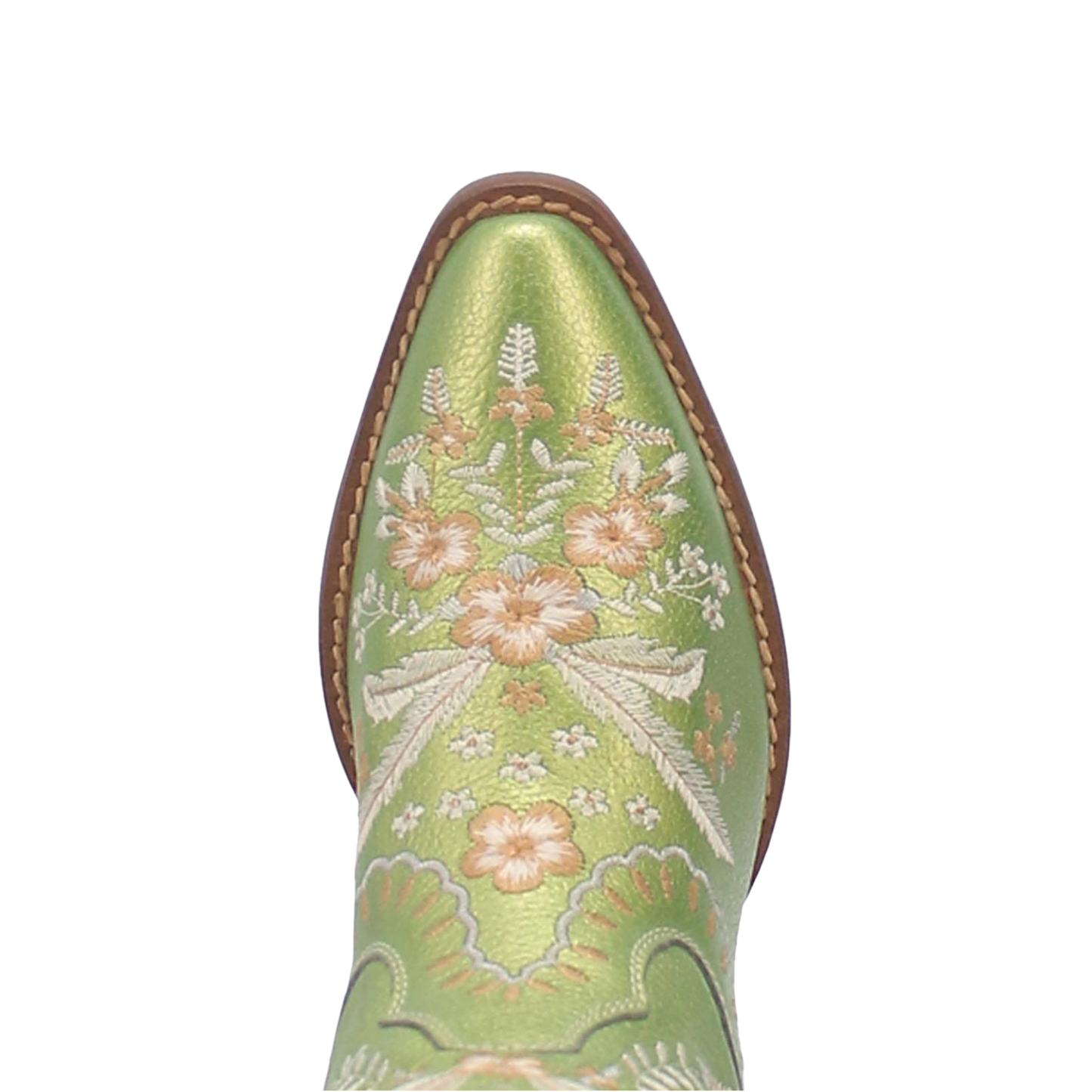 Dingo Ladies Primrose Metallic Green Snip Toe Boots DI748-MNT