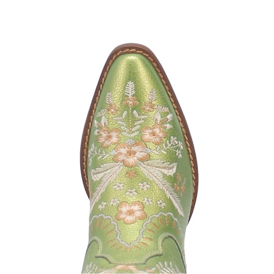 Dingo Ladies Primrose Metallic Green Snip Toe Boots DI748-MNT