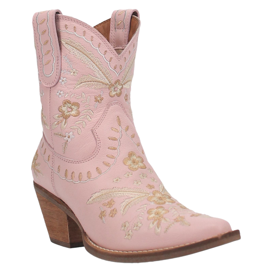 Dingo® Ladies Primrose Floral Embroidery Pink Western Boots DI748-PK