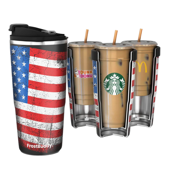 FrostBuddy® 30oz To-Go Buddy American Flag Coffee Insulator TOGO30-MERICA