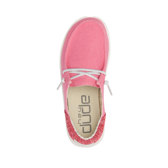 Hey Dude Children's Wendy Funk Fuxia Shoes 130125505