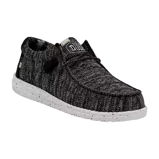 Hey Dude Men's Wally Sox Stitch Black Casual Shoes 40161-0YH