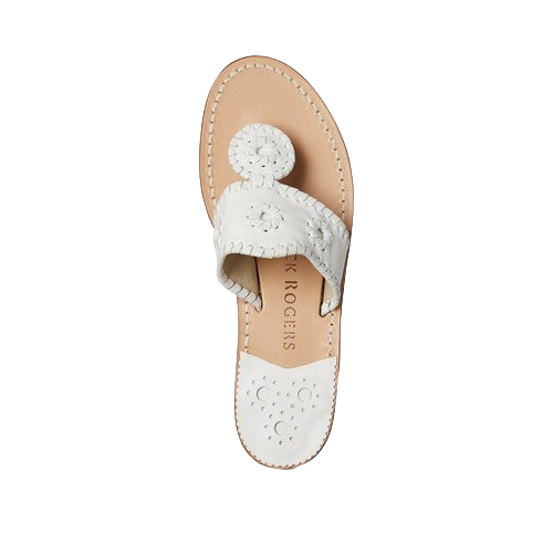 Jack Roger Ladies Slip On White Sandals 1219SN0001100-WHT