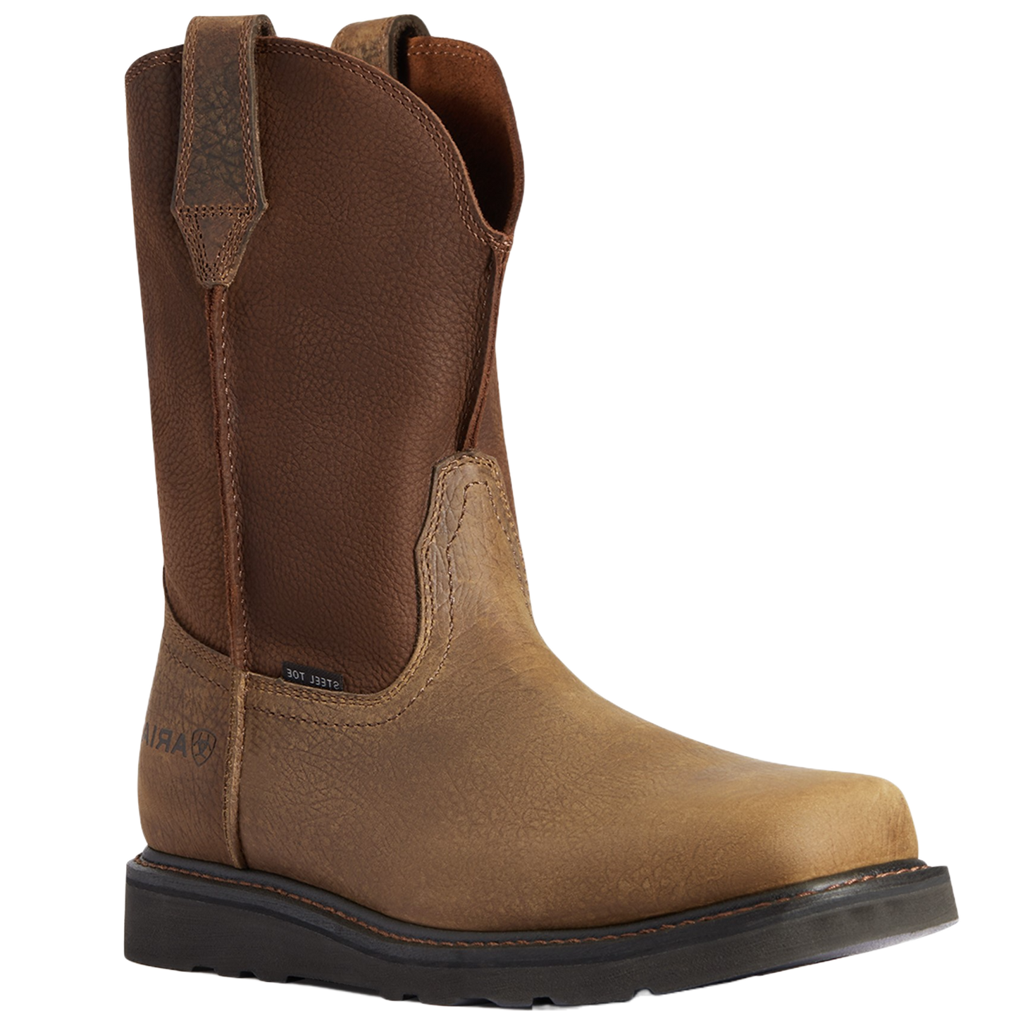 Load image into Gallery viewer, Ariat Men&amp;#39;s Rambler Work Edge Earth Brown Square Steel Toe Boots 10035882

