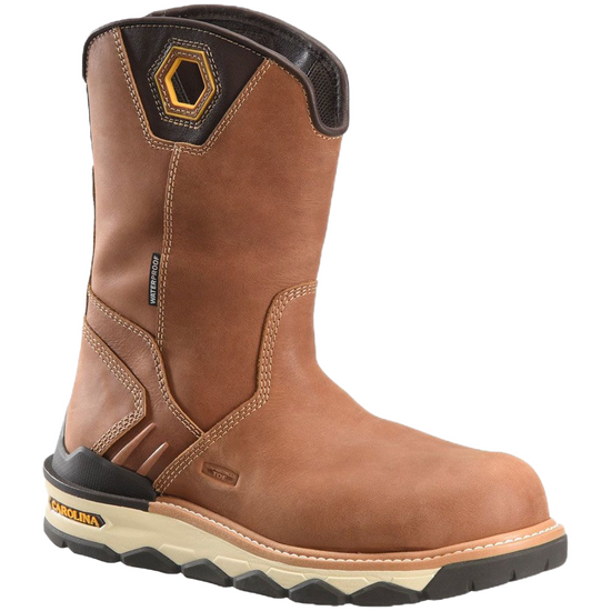 Carolina® Men's 10" Earthmover Waterproof Dark Brown Work Boots CA7833