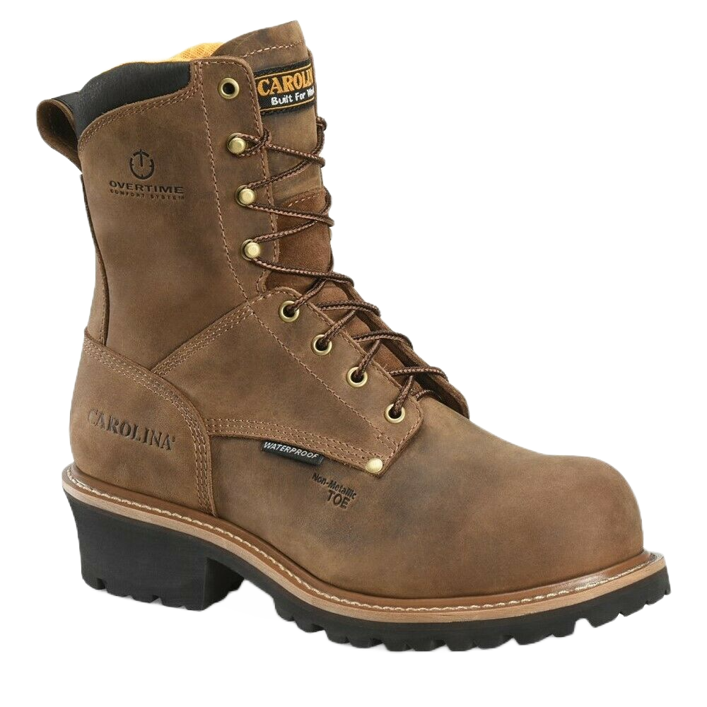 Carolina® Men's Poplar 8" Wateproof Composite Toe Logger Boots CA9852