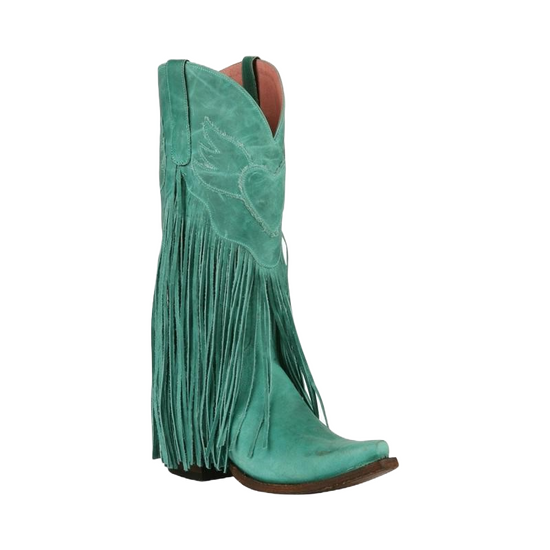 Junk Gypsy By Lane Ladies Dreamer Turquoise Fringe Boots JG0004D