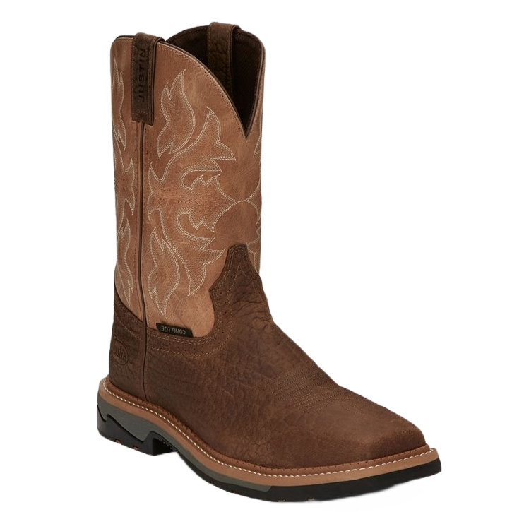 Load image into Gallery viewer, Justin Men&amp;#39;s Stampede Bolt Buffalo Composite Toe Work Boots SE4103
