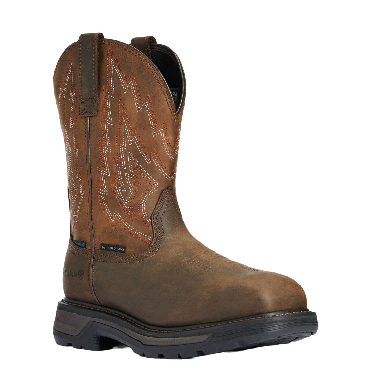 Ariat® Men's Brown Big Rig Waterproof Composite Toe Work Boot 10033993 ...