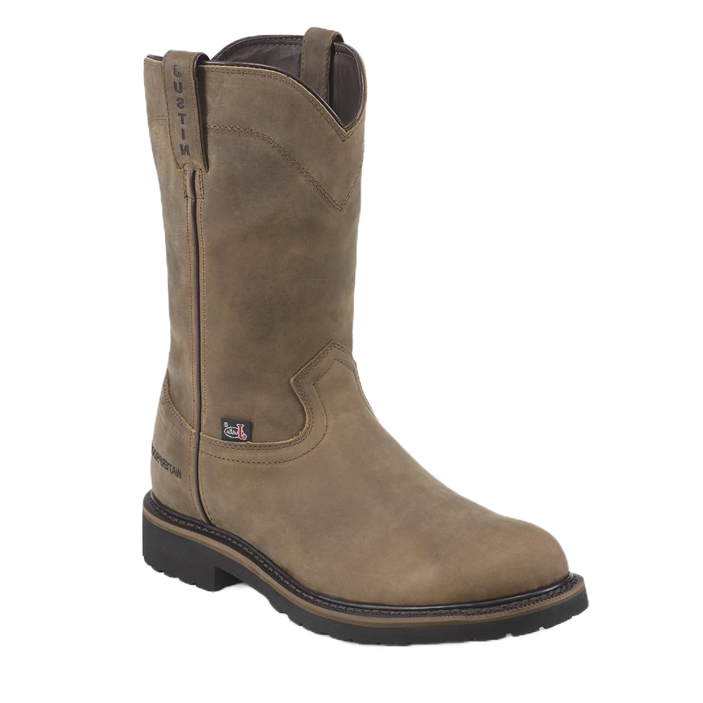 Load image into Gallery viewer, Justin Men&amp;#39;s Drywall Pull On Waterproof Steel Toe Work Boots SE4961
