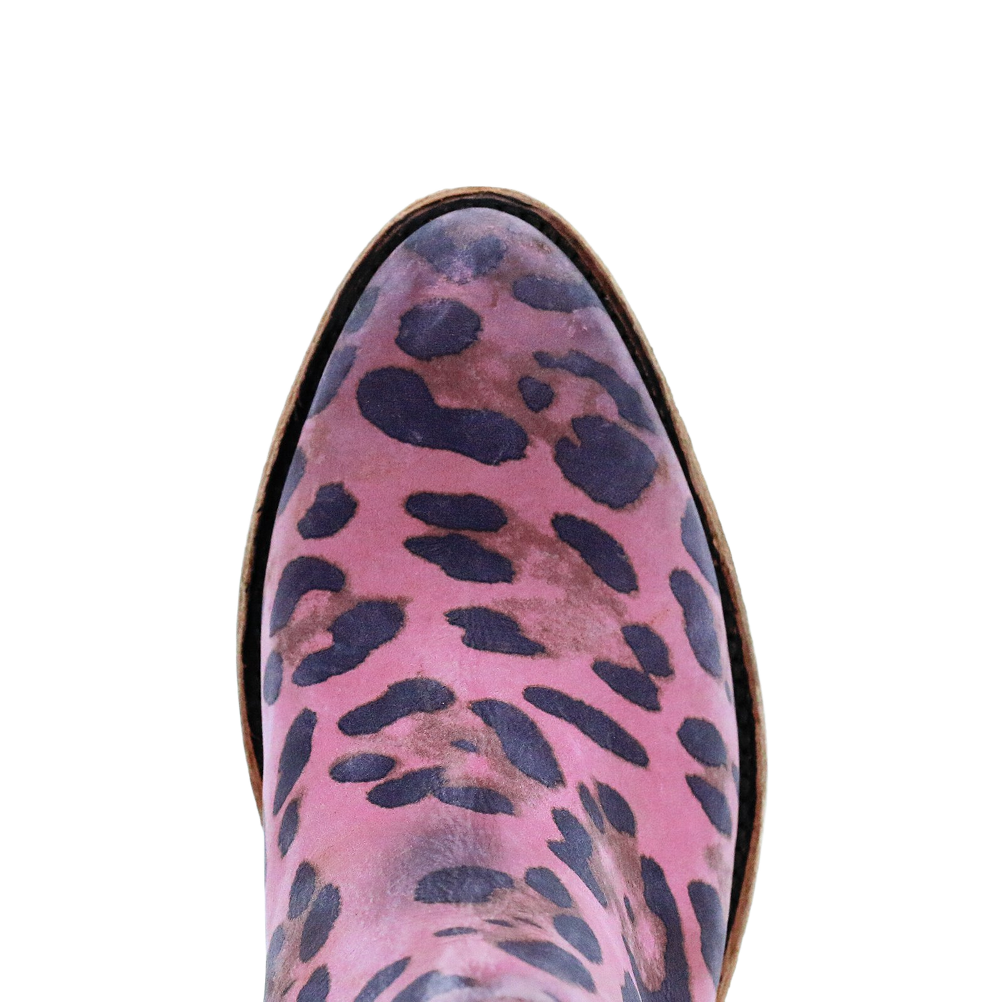 Liberty Black Ladies "Inara" Leopard Lipstick Pink Ankle Booties LB-711137W