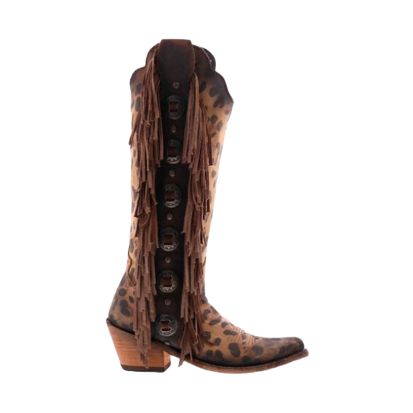 Liberty Black Ladies "Ophelia" Leopard Miel Tall Boots LB-712953