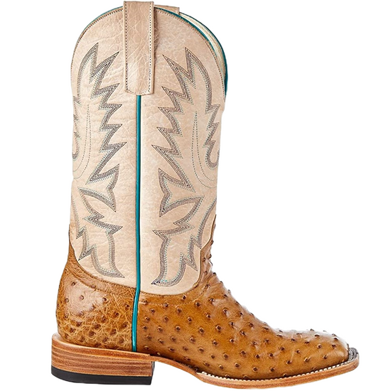 Macie Bean Ladies Antique Saddle Full Quill  Beige Boots M2005