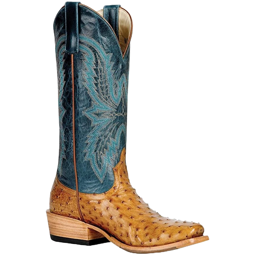 Load image into Gallery viewer, Macie Bean Ladies Antique Saddle Full Quill  Navy Boots M9503
