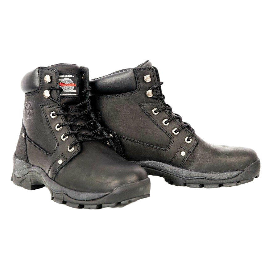 Milwaukee Men's Black Expedition Motorcycle Boots MB475