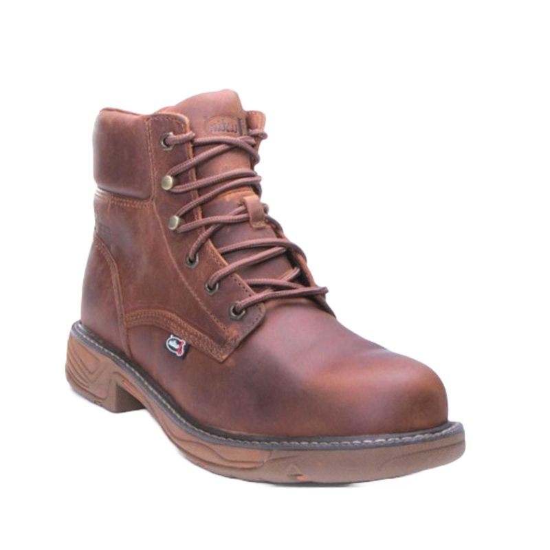Justin Men's Rush Brown Nano Composite Toe Work Boots SE466