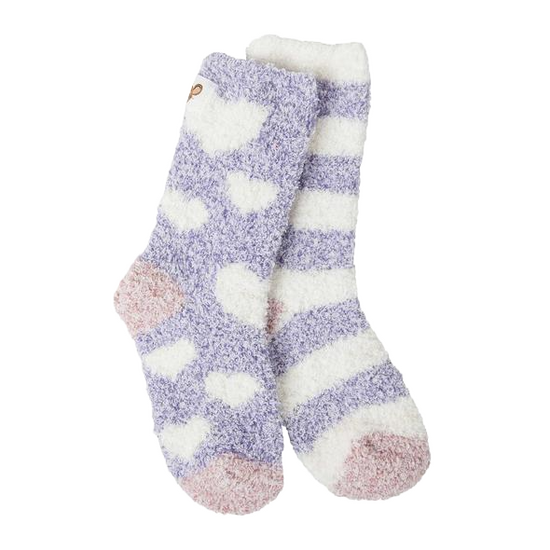 Mouse Creek® Children's Snug Cozy Heart & Stripe Crew Socks MCCZCRW-988