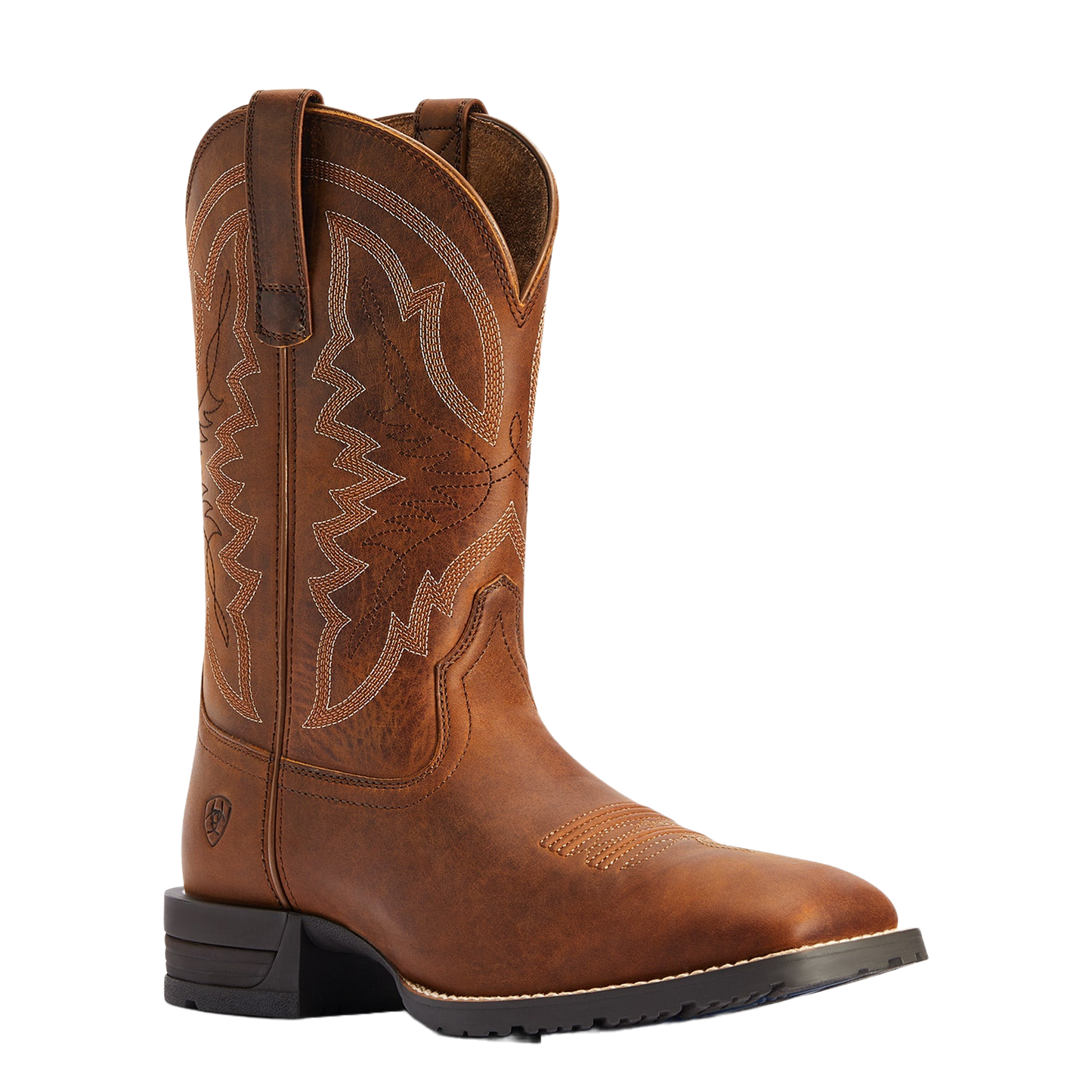 Ariat® Men's Hybrid Ranchwork Thatch Brown Square Toe Boots 10042395