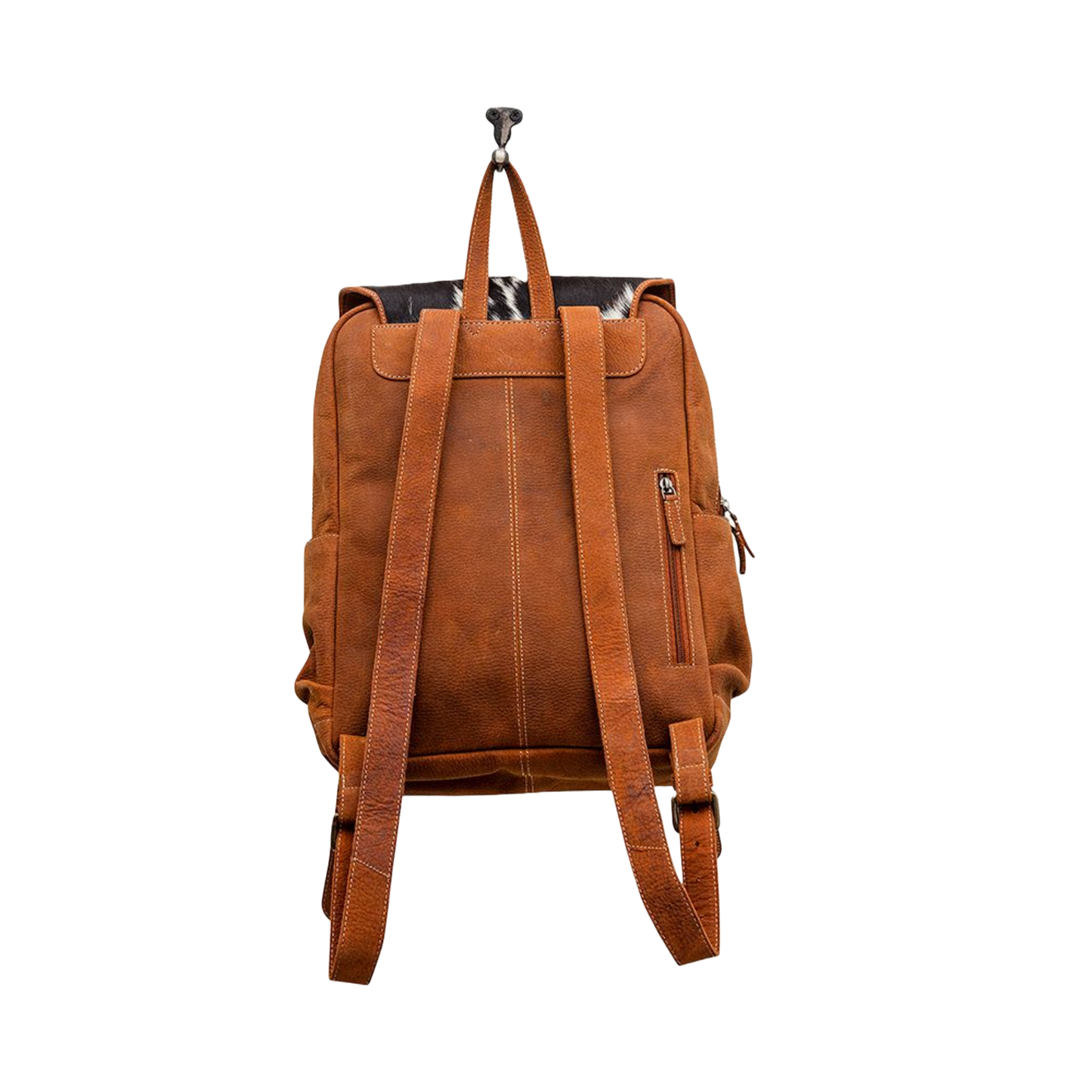 Myra Bag® Ladies Brown Noble Leather & Cowhide Book Bag S-6555