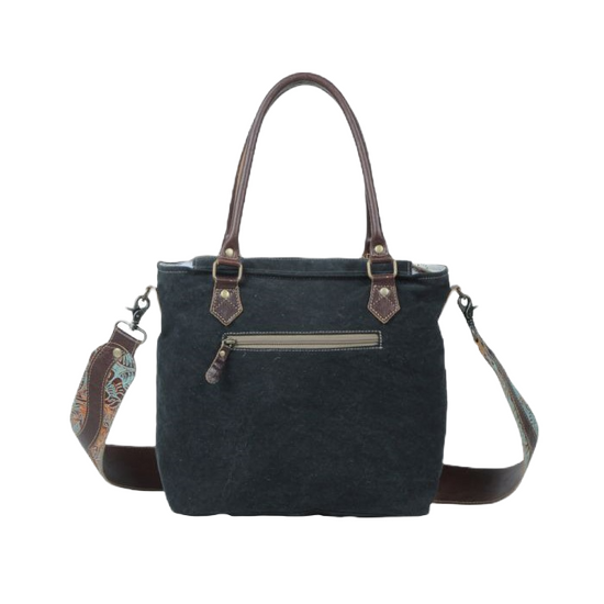 Myra Bag Ladies Western Domerang Canvas & Hairon Bag S-5275