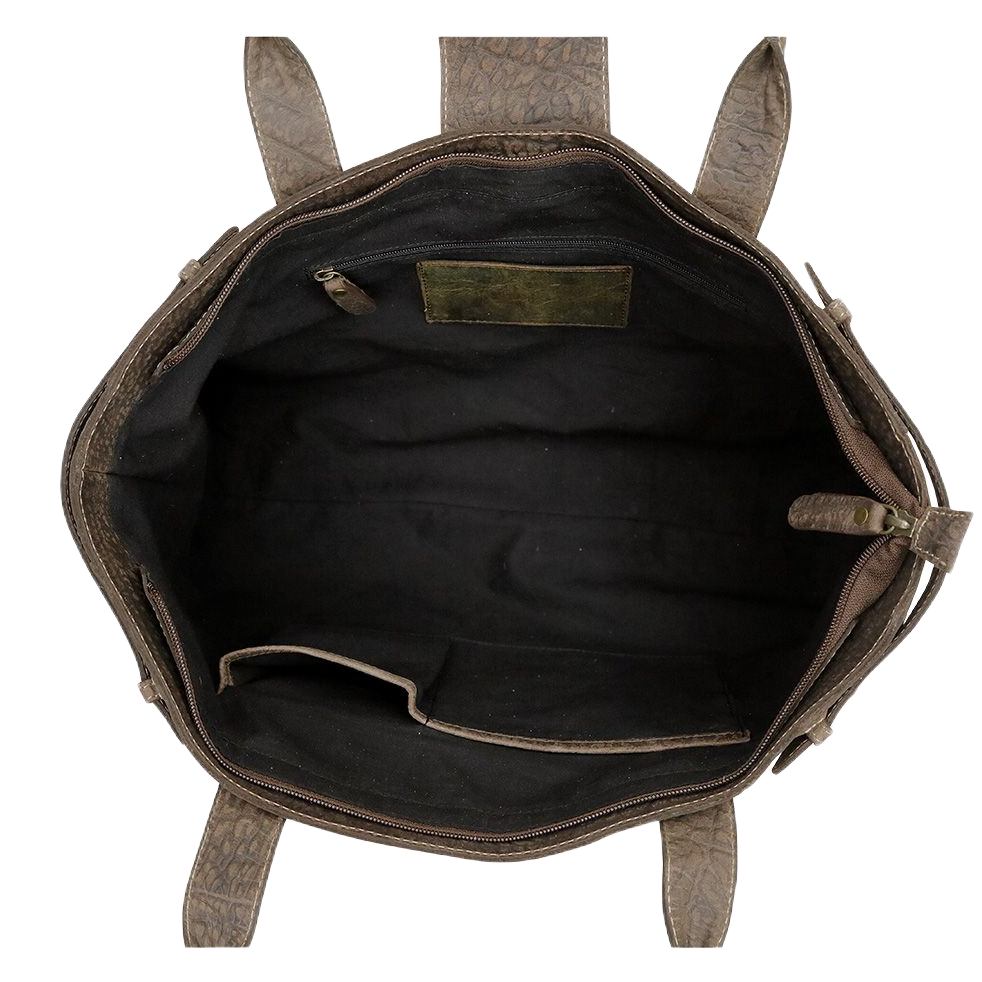 Myra Bag Ladies Cowhide Variance Brown Leather Messenger Bag S-7074