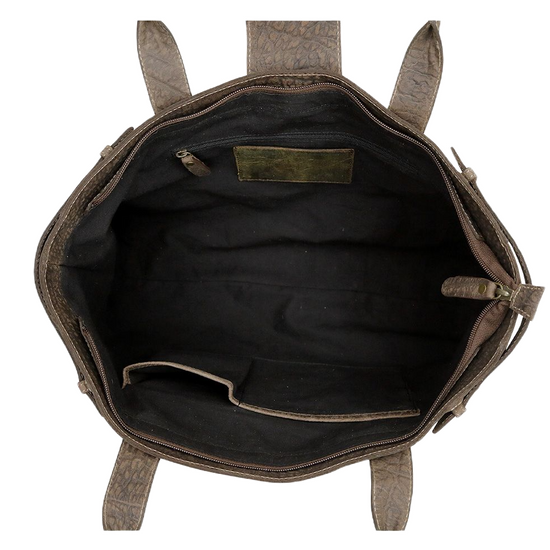 Myra Bag Ladies Cowhide Variance Brown Leather Messenger Bag S-7074