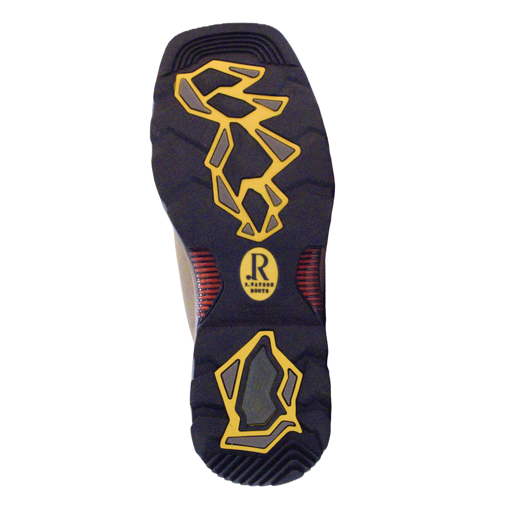 R. Watson Men's Coffee Distressed Buffalo Steel Toe Boots RW1012ST-WP